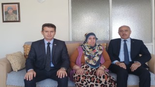 Yaşlılar Haftası dolayısıyla Bayburtlu Kıbrıs gazisi ve şehit ailesi ziyaret edildi