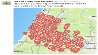 Yemenden İsraile füze saldırısı yapıldı