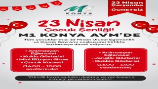 23 Nisan coşkusu M1 Konya AVMde çocuklarla buluşuyor