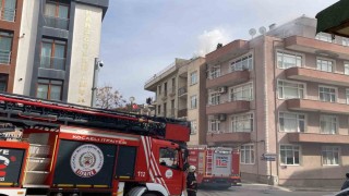 4 katlı binada korkutan yangın