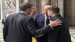 ABD, Ukrayna, Fransa ve İngiltere liderleri Vatikanda bir araya geldi