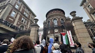 ABDde Columbia Üniversitesinde zincirli protesto