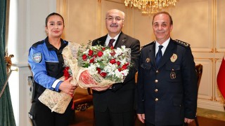 Adana Valisi Köşger, Emniyet Teşkilatını Kabul Etti