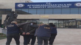 Afyonkarahisarda terör operasyonu: 2 gözaltı