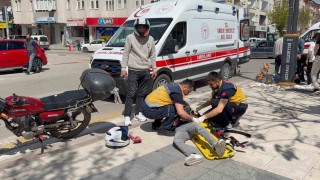 Aksarayda motosikletler çarpıştı: 2 yaralı