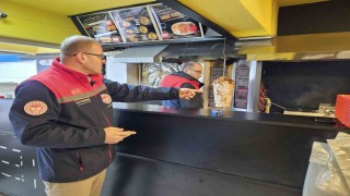 Akşehirde döner satış yerleri denetlendi