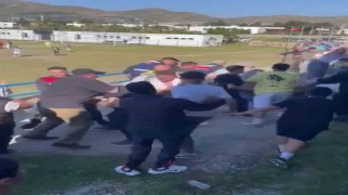 Amatör maç savaş alanına döndü