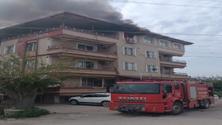 Antakyada ev alevlere telsim oldu
