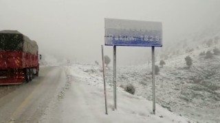 Antalyaya nisan ayında kar süprizi