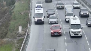 Arnavutköyde emniyet şeridini ihlal etti, suçu kendinde değil yolda buldu