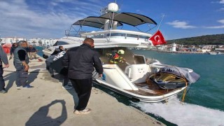 Ayvalıkta tekne yangını erken müdahaleyle söndürüldü