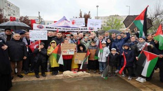 Bafrada Gazze için miting