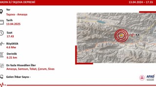 Bakan Yerlikayadan Amasya merkezli depreme ilişkin açıklama: Olumsuz bir durum yok