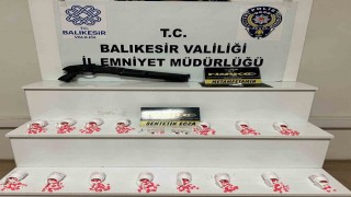 Balıkesirde 833 adet sentetik ecza hap ele geçirildi