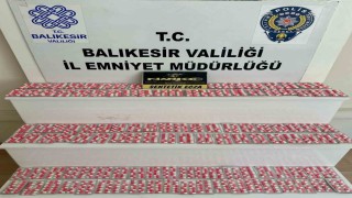 Balıkesirde bin 666 sentetik hap ele geçirildi