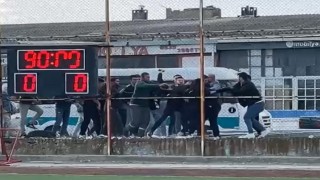 Balıkesirde maç sonrası kavga çıktı