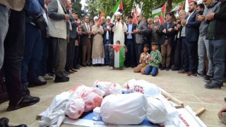 Balıklıgölde Gazze için dört dilde dua
