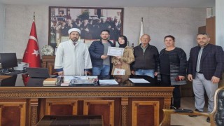 Bandırmada Rus Vatandaşı Erina, müslüman oldu