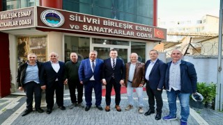 Başkan Balcıoğlu, Silivri Birleşik Esnaf ve Sanatkarlar Odasını ziyaret etti