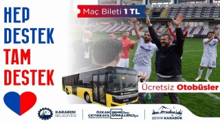 Başkan Çetinkayadan Karabük İdmanyur maçına ulaşım desteği