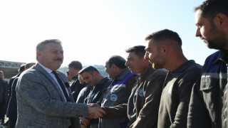 Başkan Palancıoğlu, mesai arkadaşları ile bayramlaştı