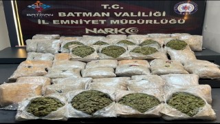 Batmanda otomobilde 39 kilo 400 gram skunk ele geçirildi