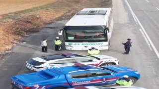 Bayburtta jandarmadan trafik denetimi