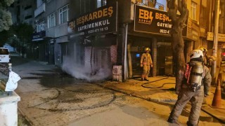 Bayrampaşada korkutan doğal gaz yangını