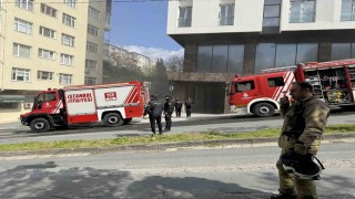 Beşiktaşta işçilerin kaldığı otel inşaatında yangın paniği