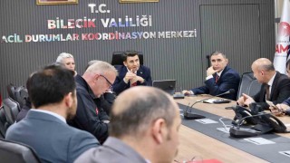 Bilecikte deprem sonrası Kriz Masası toplandı