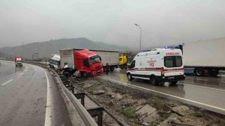 Bilecikte iki tır çarpıştı: 1 yaralı