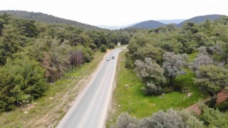 Bodrumda dronlu trafik operasyonu: Sürücüye ceza yağdı
