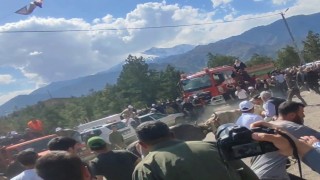 Boğa güreşlerinde panik dolu anlar