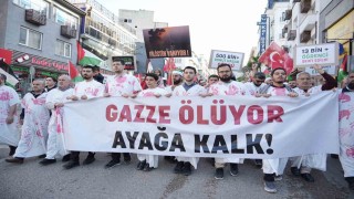 Bursada Filistine destek yürüyüşü
