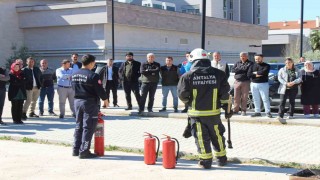 Büyükşehirin yangın eğitimleri sürüyor