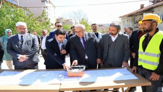 Çamelinde yöresel ekmek fırınının temeli törenle atıldı