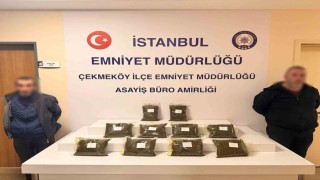 Çekmeköyde bir araçtan 10 kilo bonzai çıktı