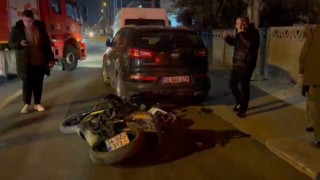 Çerkezköyde iki motosiklet kafa kafaya çarpıştı: 3 yaralı