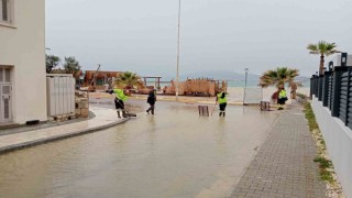 Çeşme, son 24 saatte Türkiyenin en yoğun yağışını aldı