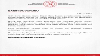 CHP Genel Başkanı Özelin iddialarına Hazine ve Maliye Bakanlığından tepki