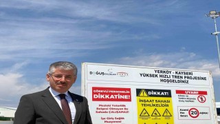 Çopuroğlundan Kayseri-Yerköy hızlı tren hattının şantiyesine ziyaret