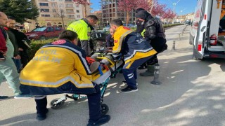 Çorumda otomobil ile motosiklet çarpıştı: 1 yaralı