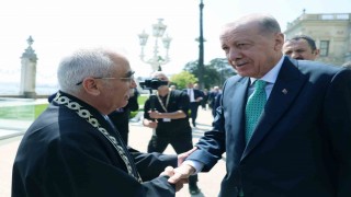 Cumhurbaşkanı Erdoğan, Anayasa Mahkemesi Başkanı Özkayayı kabul etti