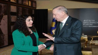 Cumhurbaşkanı Erdoğan, Kosova Cumhurbaşkanı Osmani-Sadriu ile görüştü