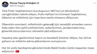 Cumhurbaşkanı Erdoğan, Polis Teşkilatının 180inci yılını kutladı