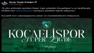 Cumhurbaşkanı Erdoğandan Kocaelispora tebrik