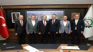 Denizli OSB Başkanı Baltalı, PAÜ Rektörü Güngörü ağırladı