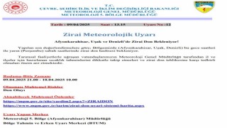 Denizlide bu gece zirai don bekleniyor