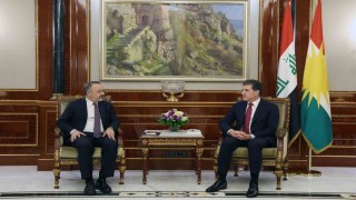 Dışişleri Bakan Yardımcısı Yılmaz, IKBY Başkanı Barzani ile görüştü
