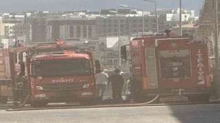 Diyarbakırda kozmetik fabrikasında yangın